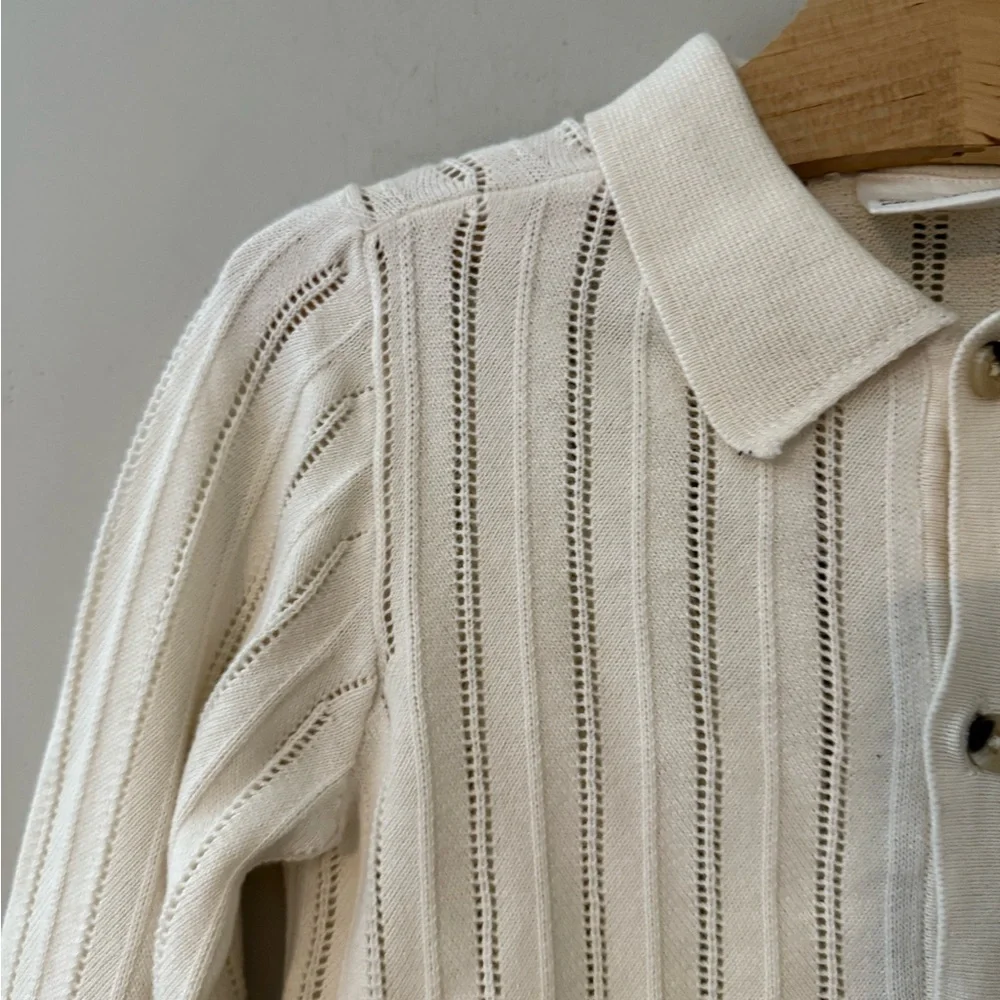 $14 ADD ON Cotton On Kids Pointelle Cream Shacket Button-down Zara Jamie‎ Kay
